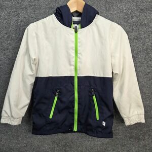Tommy Bahama‎ Boys Kids Colorblock Windbreaker Jacket Navy Medium 7/8